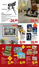 Folheto Lidl | Brinquedos de Natal Página 23: Clementoni - puzzle anime 500 pecas €9,99, Lupilu - puzzle magnetico €5,99