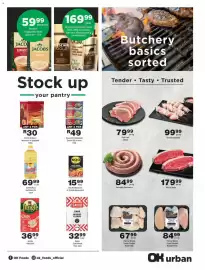 OK urban catalogue Page 3: Farmer Brown Fresh Chicken Braai Pack €67,99, Sirloin Steak €179,99
