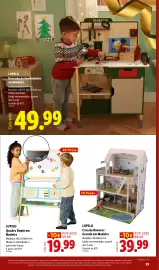 Folheto Lidl | Natal Página 29: Lupilu quadro duplo em madeira €19,99, Lupilu casa de bonecas grande em madeira €39,99