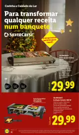 Folheto Lidl | Natal Página 32: Silvercrest grelhadador raclette 1400 w €29,99, Rechaud com 4 Cubas Silvercrest €29,99