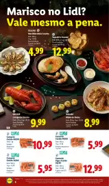 Folheto Lidl | Natal Página 6: Camarão Cozido 30/40 €5,95, Camarão Cozido 60/80 €10,99