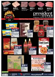 President Hyper catalogue Page 1: Beef Mince €95,99, Chicken Braai Pack €49,99