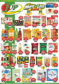 1UP catalogue Page 1: Lays + Doritos €38,00, Cheetos Puffs €20,00