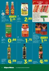 Folleto HiperDino Página 18: Helios salsa boloñesa, pizza, basilico, arrabbiata, napolitana o sofrito €1,55