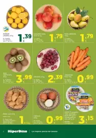 Folleto HiperDino Página 2: Manzana royal gala €1,79, Pera limonera €1,79
