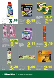 Folleto HiperDino Página 30: Finish lavavajillas de máquina gel todo en uno €3,99, Zum insecticida rastreros €3,49