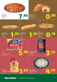 Folleto HiperDino Página 8: Empanada de atún o carne €7,45, Campofrío bocata €5,49