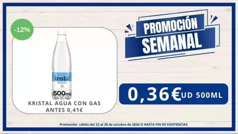 Folleto Cash Jesuman semana 43 Página 1: Cristal - agua con gas €0,36