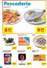 Folleto Alcampo Página 12: Gamba mediana cocida €6,95, Chipirón €6,99