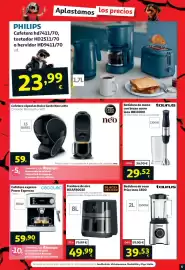 Folleto Alcampo Página 5: Cecotec Cafetera expreso Power Espresso €59,90, Black+Decker freidora de aire bxaf8001e €49,99