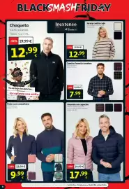 Folleto Alcampo Página 8: Camisa franela cuadros €7,99, Anorak con capucha €17,99
