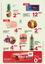 Catálogo Hipercor Página 2: Filetes finos de pollo €4,08, Mahou cinco estrellas €0,62