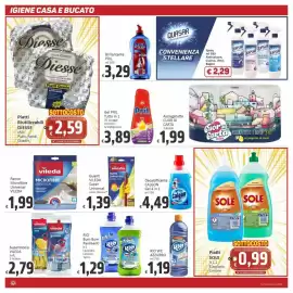 Volantino Paghi Poco Pagina 18: Quasar spray anticalcare cucina bagno vetri €2,29, Piatti Riutilizzabili Diesse €2,59