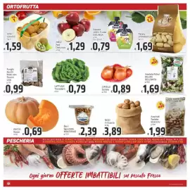 Volantino Paghi Poco Pagina 2: Funghi Secchi Misti con Porcini LISA €0,99, Zucca Rossa €0,69