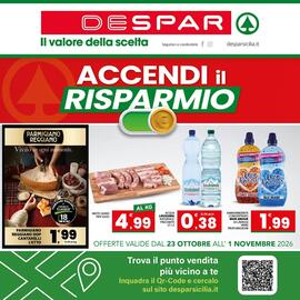 Volantino Despar Sicilia Pagina 20: Parmigiano Reggiano DOP Cantarelli €1,99, Ammorbidente concentrato Mon Amour €1,99