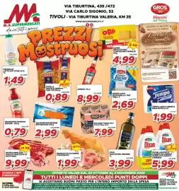 Volantino MA Supermercati Pagina 1: Salmone norvegese affumicato €2,99, Dixan lavatrice liquido €5,99