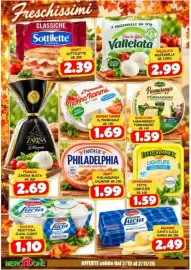Volantino MercADone Pagina 14: Fantasie Philadelphia Salmone Norvegese €1,99, Galbani Ricottina Class./Light €1,10