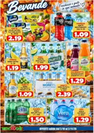 Volantino MercADone Pagina 22: Claudia acqua min. eff. nat. €1,50, Vera Naturale €1,29