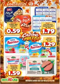 Volantino MercADone Pagina 4: I fantastici 4 müller Mix YOGURT AL PISTACCHIO PIÙ MANDORLE CROCCANTI müller CREA IL TUO