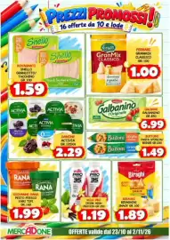 Volantino MercADone Pagina 8: Milk Pro drink high protein €1,19, Ferrari GranMix Classico €1,00