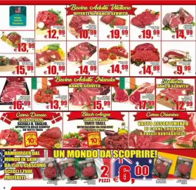 Volantino Pewex Pagina 4: Ossobuchi b/a vitellone €10,99, Fiorentine costata b/a vitellone €14,99