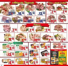 Volantino Pewex Pagina 6: Cotolette pollo spinaci €0,99, Tranci coscio ovino adulto €11,99