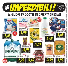 Volantino Pim Supermercati Pagina 2: Galbani Santa Lucia Mozzarella €2,69, Rio mare filetti di tonno €3,99