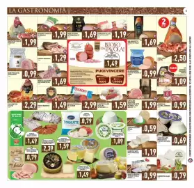 Volantino Pim Supermercati Pagina 6: Caseificio Santa Maria Primo Sale €1,19, Negri prosciutto cotto scelto €0,99