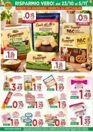 Volantino Jero Market Pagina 8: GranTerre Asiago a fette €1,19, Bustaffa Robiolino senza lattosio €1,35