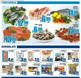 Volantino Sacoph Pagina 12: Frosta filetti di merluzzo alla mugnaia €2,99, Findus bastoncini €1,59