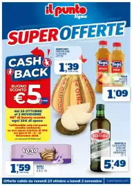 Volantino Il Punto Sigma Pagina 1: il punto Sigma SUPER OFFERTE CASH BACK BUONO SCONTO €5 PREMIATY dal 23 OTTOBRE al 2