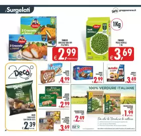 Volantino Decò Local Pagina 29: Frosta spicy nuggets €3,69, Maxibon mini Nestlé classic €2,99