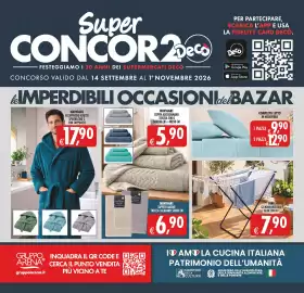 Volantino Decò Local Pagina 33: Gimi stendibiancheria alba con ali €7,90, Completo letto in microfibra €12,90