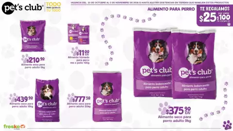 Folleto Fresko Página 3: Pet's club alimento para perro €439,90, Pet's club alimento para perro €210,90