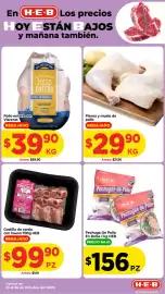 Folleto HEB Página 4: En H-E-B Los precios HOY ESTÁN BAJOS y mañana también. ALL COUNTRY FAR HILL -WHOLE CHICKEN- POLLO