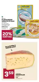 Ekoplaza folder week 44 Pagina 5: Lustenberger emmentaler €3,59, Jay & Joy plantaardige variatie op kaas €5,51