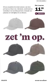 Welkoop folder Pagina 54: Petten Heren €11,95