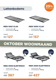 TotaalBED folder Pagina 16: Medi 3000 elektrisch €367,00, Medi 1000 vlak €127,00