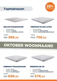 TotaalBED folder Pagina 17: Deluxe koudschuim €366,50, Premium traagschuim €696,50