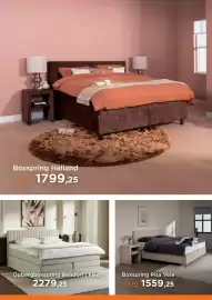 TotaalBED folder Pagina 2: Boxspring Pisa Vela €1.559,25, Boxspring Halland €1.799,25