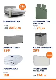 TotaalBED folder Pagina 5: RODEZ nachtkastje €299,00, DEKENKIST LULEA €299,00