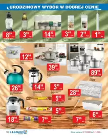 E.Leclerc gazetka | Klodzko Strona 12: Znicz Krzyż WLM €8,99, Garnek nierdzewny z pokrywą Reno Altom 4,7l 22cm €39,99