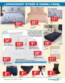 E.Leclerc gazetka | Klodzko Strona 15: Prześcieradło flanelowe TEXTIM 220x200cm €31,99, Poduszka Izyda AMW 50x60cm €19,99