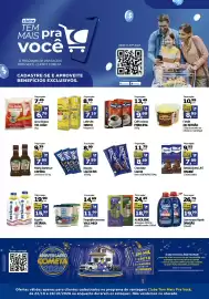 Encarte Cometa Supermercados | Clube tem mais pra você Página 1: Bebida láctea UHT itambé €7,99, Arroz branco tio joão €6,79