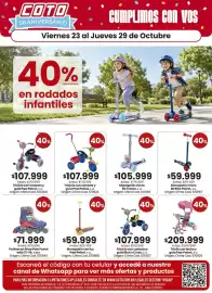 Catálogo Coto semana 43 Página 1: Paw patrol - triciclo con canasto y guía , x u. cod. 570926 €107.999,00