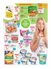 Globus leták týden 44 Strana 16: Sedlčanský Hermelín €34,90, Garden Gourmet filet pieces €64,90