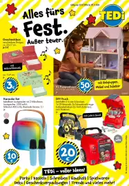 TEDi Prospekt Seite 1: Karaoke Set €10,00, DIY-Truck €20,00