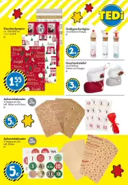 TEDi Prospekt Seite 24: Geschenkstiefel €3,00, Geschenkpapier €1,55