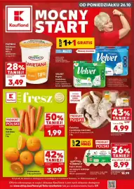 Kaufland gazetka Strona 1: Śmietana Piątnica 18% €3,49, Marchew polska €1,99