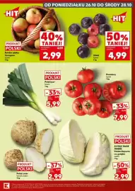 Kaufland gazetka Strona 3: Jabłka polskie Szampion €2,99, Śliwki €4,99